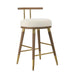 Juniper Cream Velvet Counter Stool - UK - Home And Beyond