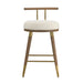 Juniper Cream Velvet Counter Stool - UK - Home And Beyond