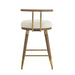 Juniper Cream Velvet Counter Stool - UK - Home And Beyond