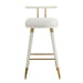 Juniper White Vegan Leather Counter Stool - UK - Home And Beyond