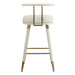 Juniper White Vegan Leather Counter Stool - UK - Home And Beyond