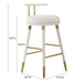 Juniper White Vegan Leather Counter Stool - UK - Home And Beyond