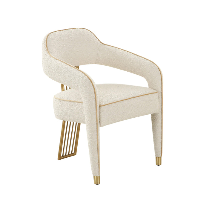 Corralis Cream Boucle Dining Chair - UK - Home And Beyond
