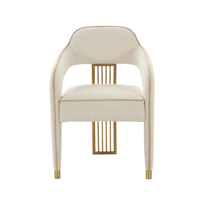 Corralis Cream Boucle Dining Chair - UK - Home And Beyond
