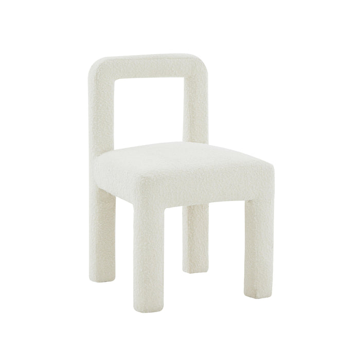 Hazel Cream Boucle Dining Chair - UK - Home And Beyond