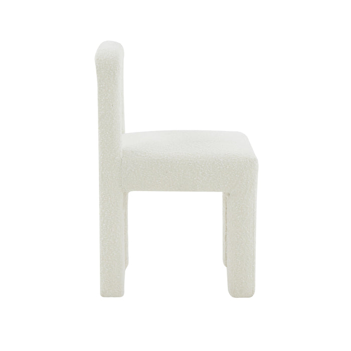 Hazel Cream Boucle Dining Chair - UK - Home And Beyond