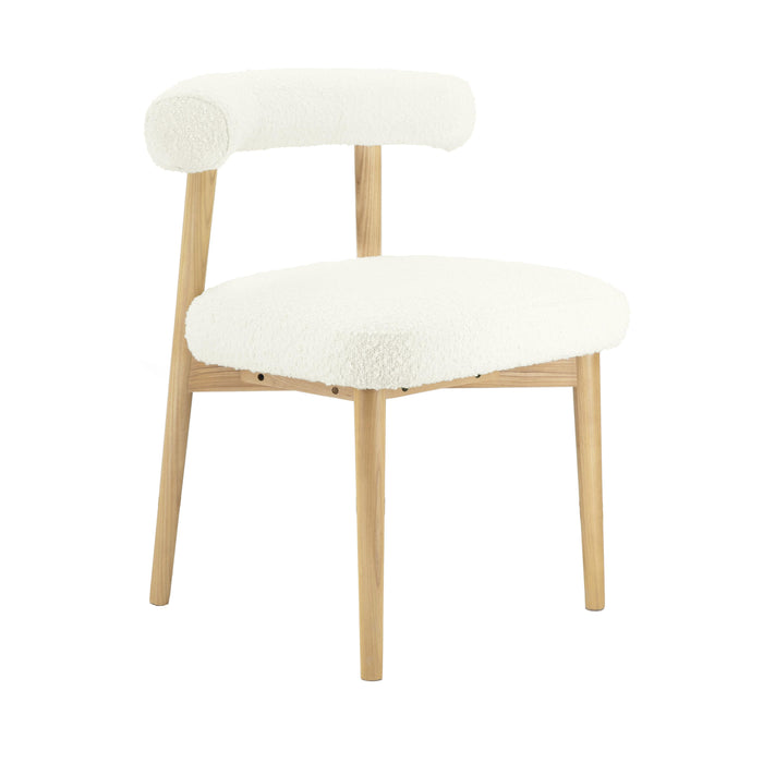 Spara Cream Boucle Side Chair - UK - Home And Beyond