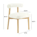 Spara Cream Boucle Side Chair - UK - Home And Beyond