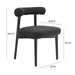 Spara Black Boucle Side Chair - UK - Home And Beyond