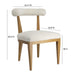 Palla Cream Boucle Dining Chair - UK - Home And Beyond