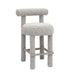Carmel Black & White Performance Boucle Counter Stool - Home And Beyond