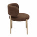 Margaret Chocolate Brown Boucle Dining Chair - UK - Home And Beyond