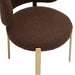 Margaret Chocolate Brown Boucle Dining Chair - UK - Home And Beyond