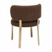 Margaret Chocolate Brown Performance Boucle Dining Chair - Home And Beyond