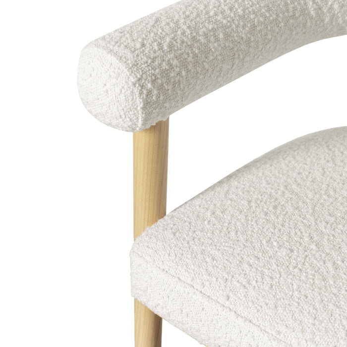 Spara Cream Boucle Counter Stool - UK - Home And Beyond