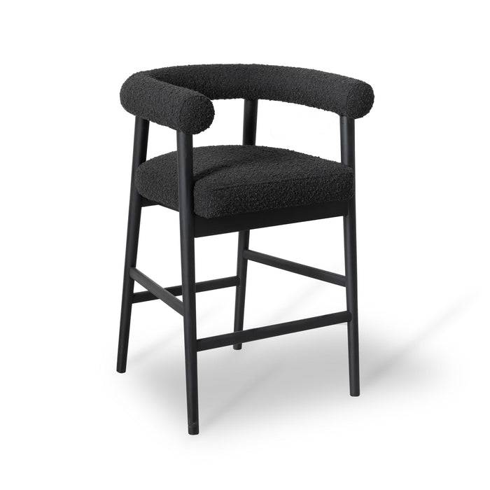 Spara Black Boucle Counter Stool - UK - Home And Beyond