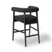 Spara Black Performance Boucle Counter Stool - Home And Beyond