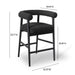 Spara Black Performance Boucle Counter Stool - Home And Beyond