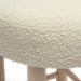 Carmel Cream Boucle and Solid Wood Counter Stool - Home And Beyond