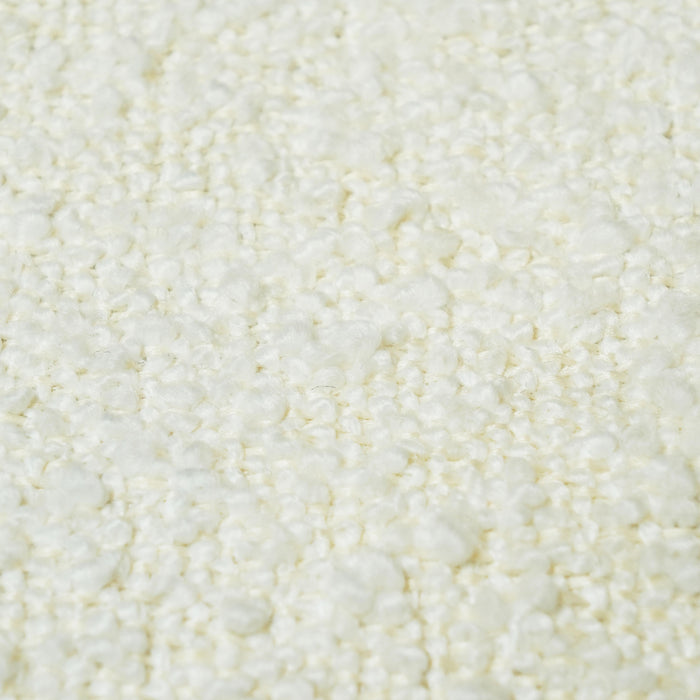 Carmel Cream Boucle and Solid Wood Counter Stool - Home And Beyond