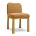Tiara Cognac Performance Velvet Oak Dining Chair - Home And Beyond