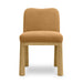 Tiara Cognac Performance Velvet Oak Dining Chair - Home And Beyond