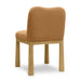 Tiara Cognac Performance Velvet Oak Dining Chair - Home And Beyond