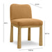Tiara Cognac Performance Velvet Oak Dining Chair - Home And Beyond