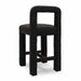 Hazel Black Boucle Counter Stool - Home And Beyond