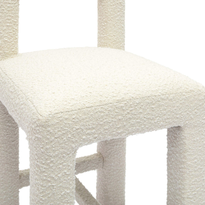 Hazel Cream Boucle Counter Stool - Home And Beyond