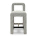 Hazel Grey Boucle Counter Stool - Home And Beyond