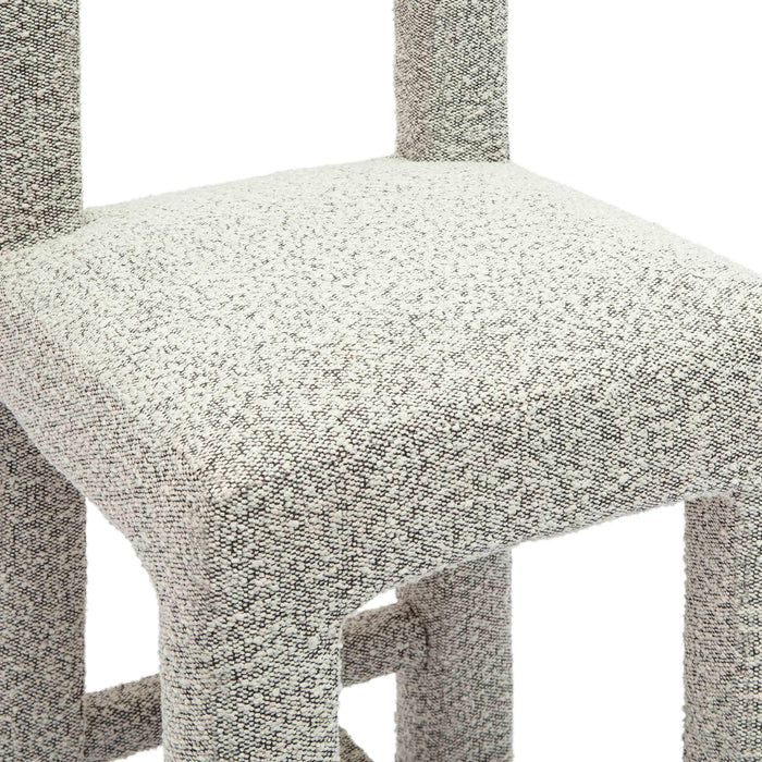 Hazel Grey Boucle Counter Stool - Home And Beyond