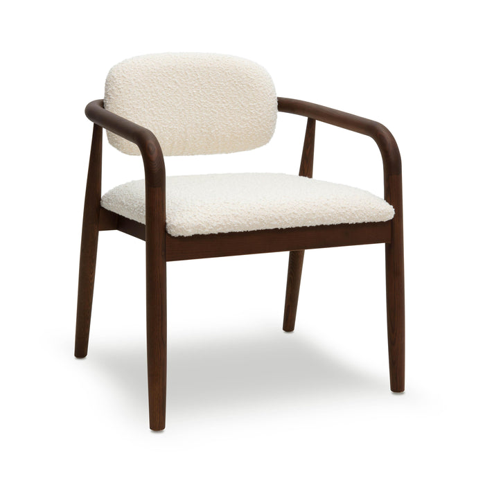 Betsy Cream Performance Boucle Dining Chair - Home And Beyond