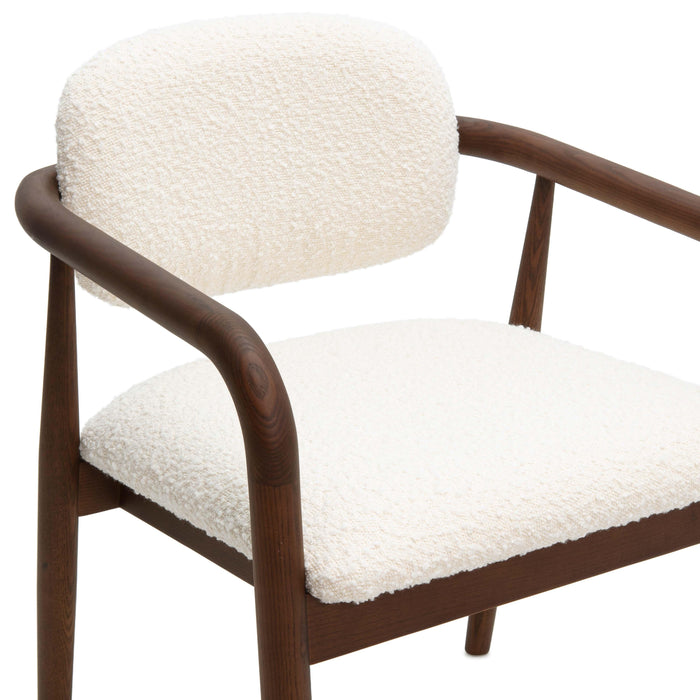 Betsy Cream Performance Boucle Dining Chair - Home And Beyond