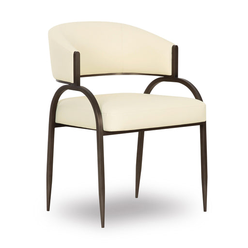 Tatum Cream Performance Vegan Leather Dining Chair - Home And Beyond