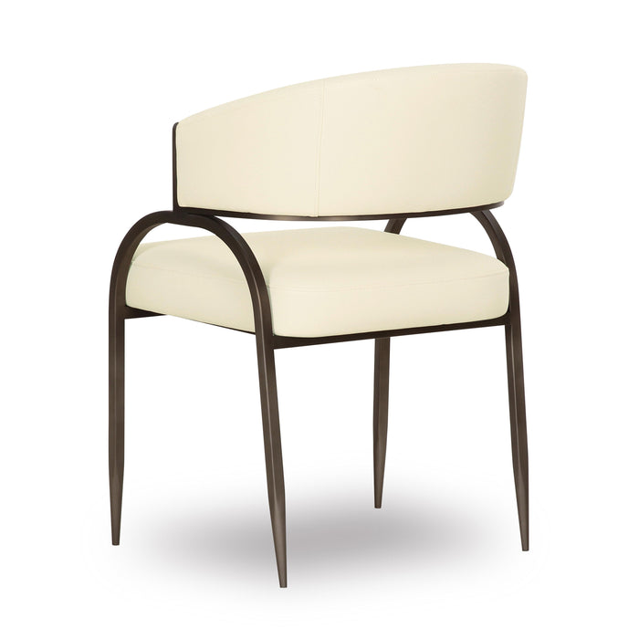 Tatum Cream Performance Vegan Leather Dining Chair - Home And Beyond