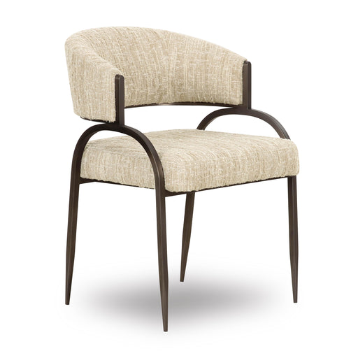Tatum Taupe Textured Performance Boucle Dining Chair - Home And Beyond
