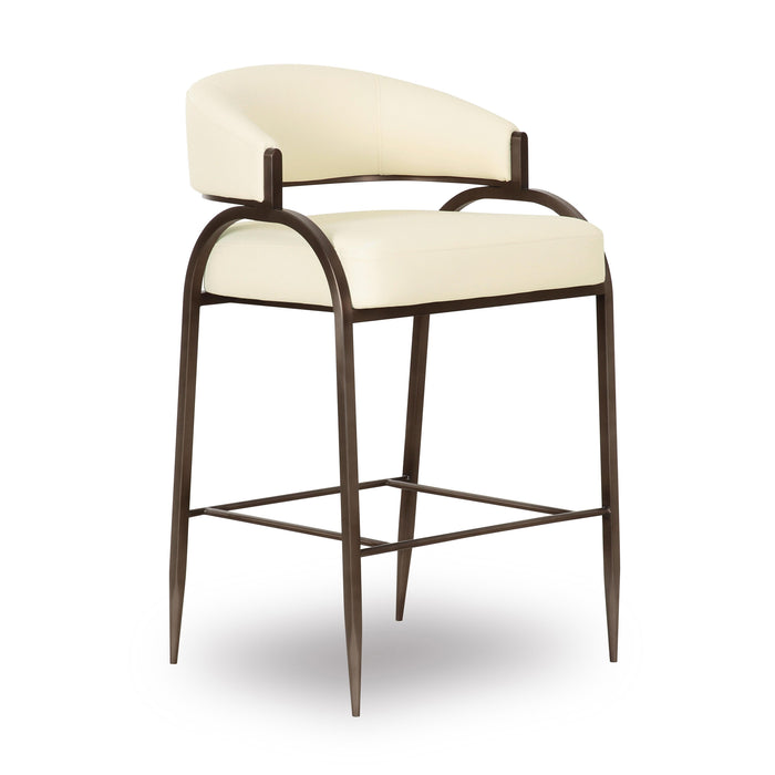 Tatum Cream Performance Vegan Leather Counter Stool - Home And Beyond