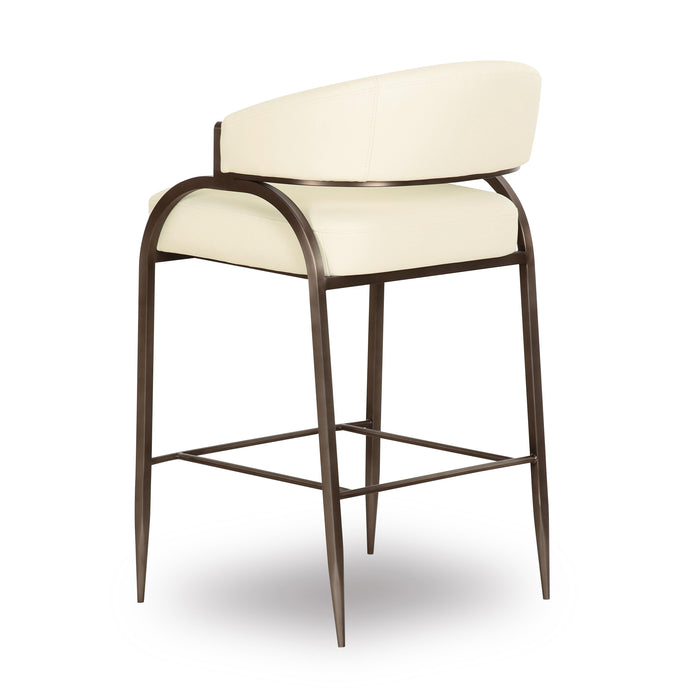 Tatum Cream Performance Vegan Leather Counter Stool - Home And Beyond