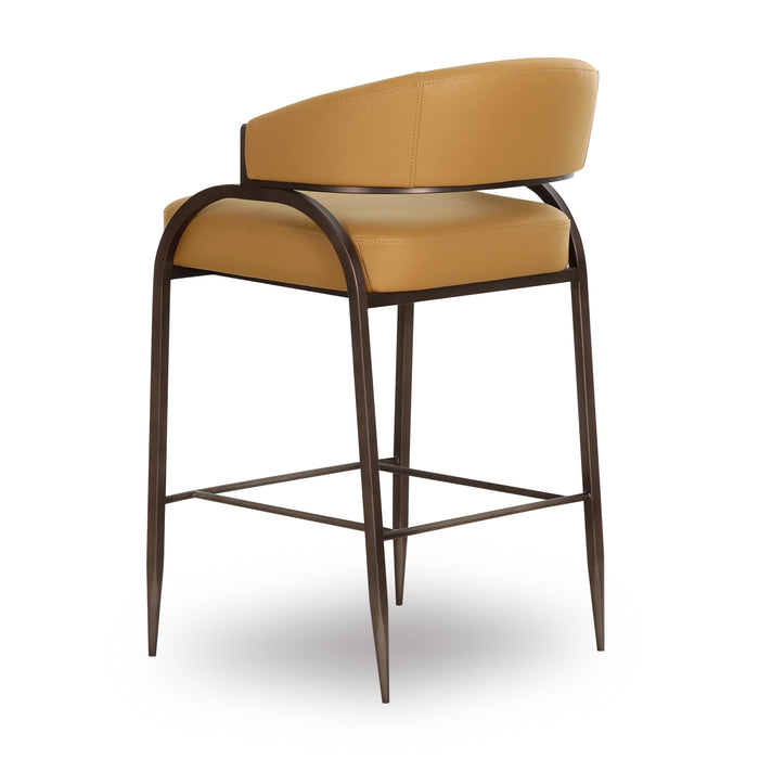 Tatum Tan Performance Vegan Leather Counter Stool - Home And Beyond