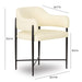 Sezanne Cream Vegan Leather Dining Chair - Home And Beyond