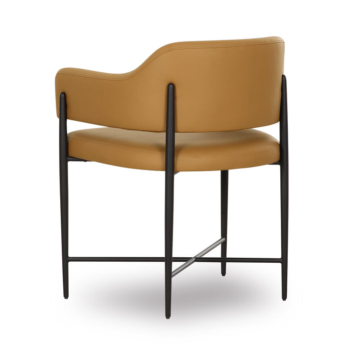 Sezanne Tan Vegan Leather Dining Chair - Home And Beyond