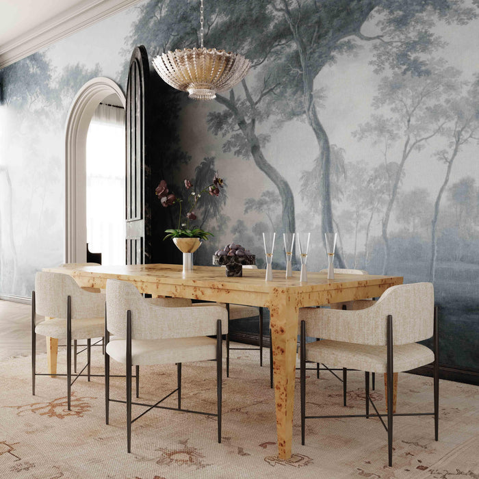 Sezanne Taupe Textured Performance Boucle Dining Chair - Home And Beyond