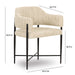 Sezanne Taupe Textured Performance Boucle Dining Chair - Home And Beyond