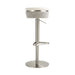 Astro White and Grey Boucle Adjustable Stool - Home And Beyond