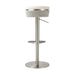 Astro White and Grey Boucle Adjustable Stool - Home And Beyond