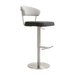 Cosmo Black and Grey Boucle Adjustable Stool - Home And Beyond