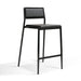 Gale Black Performance Vegan Leather Stackable Stool - Set of 2 - Home And Beyond