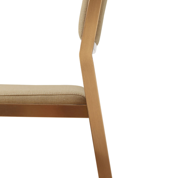 Gale Tan Basketweave Stackable Stool - Set of 2 - Home And Beyond