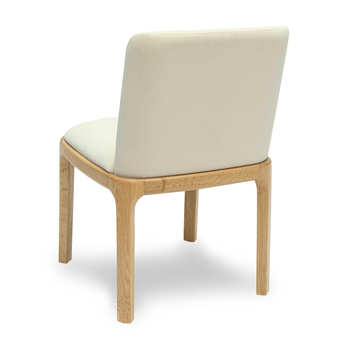 Rebecca Cream Performance Velvet Dining Chair - Home And Beyond